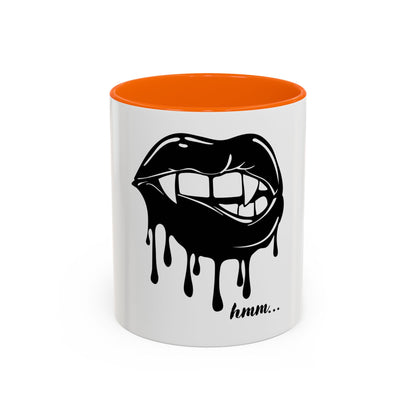 Vampire Lip Accent Coffee Mug - 11oz & 15oz - Unique Halloween Gift