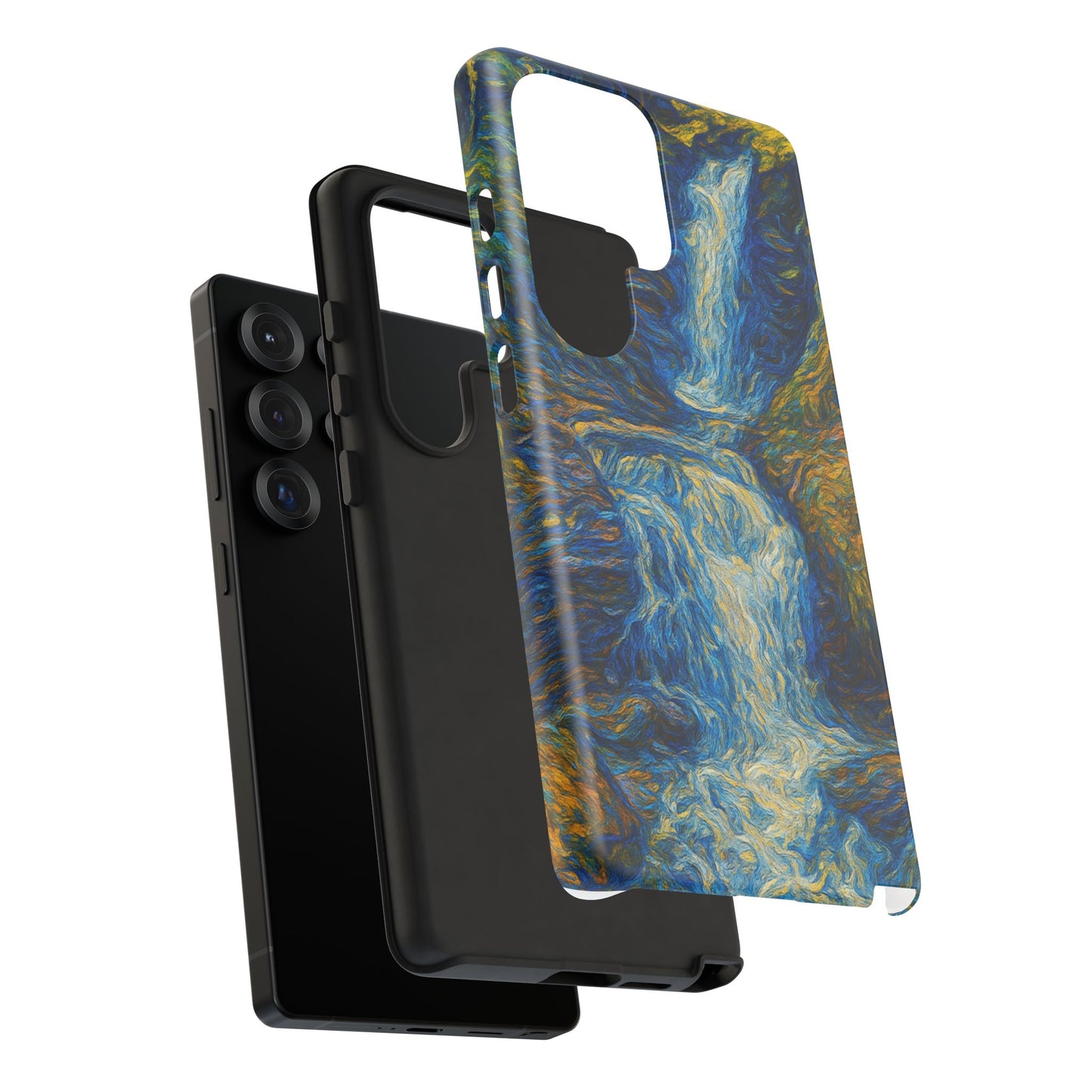 Artistic Phone Case - Waterfall Design, Unique Gift, Phone Accessory, Nature Lover, Original Artwork