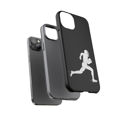 Football Player Phone Case, Tough Cases, Sports Phone Cover, Gift for Athletes, iPhone & Samsung Accessories, Running Player Design