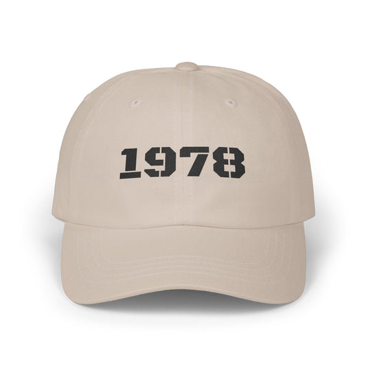 Vintage 1978 Dad Cap, Classic Cap for Fathers, Gift for Dad, Father's Day, Casual Style, Adjustable Hat