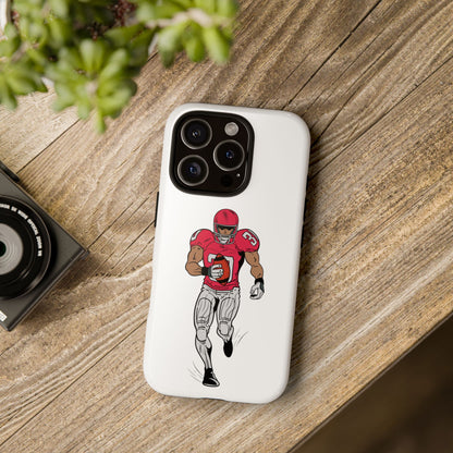 Football Player Tough Case, Sports Phone Cover, Athlete Gift, Tough Phone Case, Fall Sports, Football Lover's Accessory