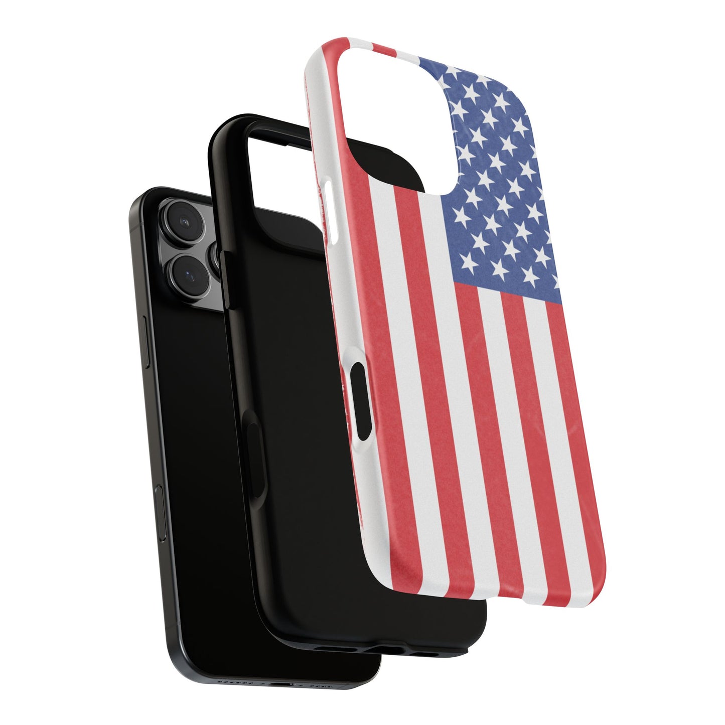 Patriotic Phone Case - Tough Cases for Veterans, USA Lovers, Independence Day, Memorial Day, Flag Design
