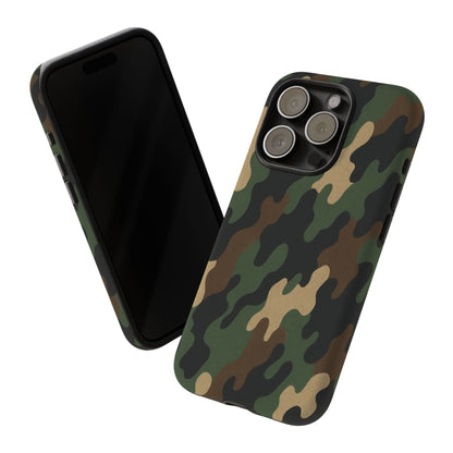 Camouflage Phone Case, Tough Cases, Military Style, Unique Phone Accessories, Gift for Him, Durable Phone Cover