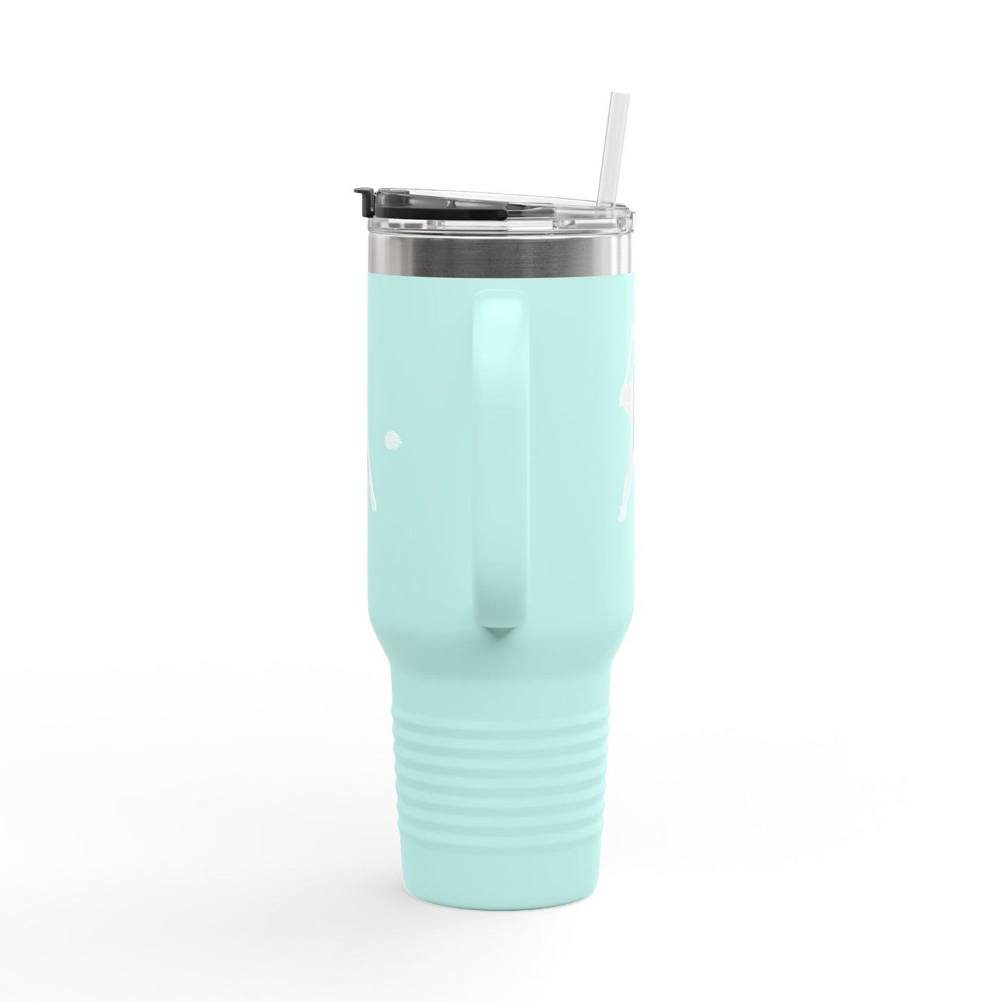Baseball-Themed Insulated Travel Mug, Perfect for Fans & Athletes, Gift for Sports Lovers, 40oz Drinkware for Home & Road