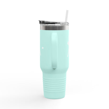 Baseball-Themed Insulated Travel Mug, Perfect for Fans & Athletes, Gift for Sports Lovers, 40oz Drinkware for Home & Road