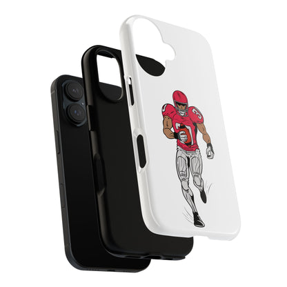 Football Player Tough Case, Sports Phone Cover, Athlete Gift, Tough Phone Case, Fall Sports, Football Lover's Accessory