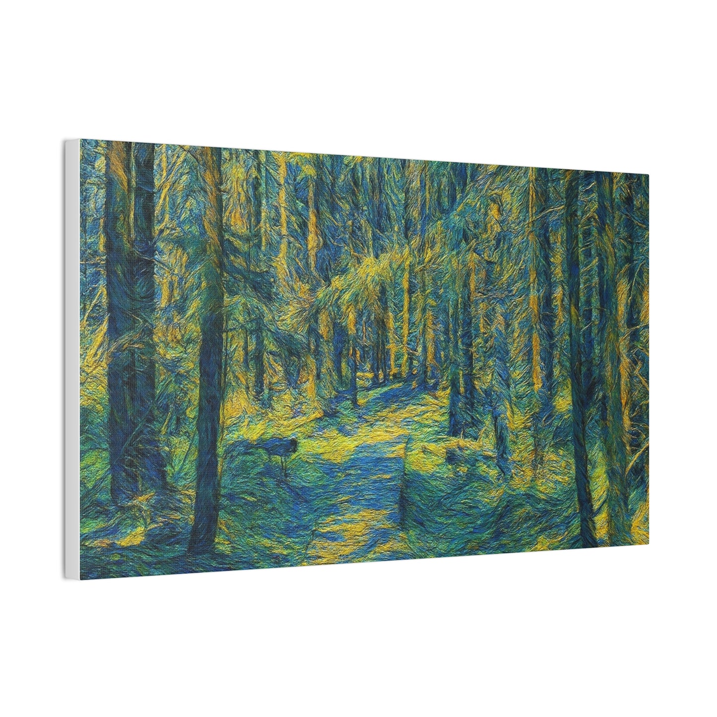 Canvas Art Print, Forest Path Painting, Nature Decor, Wall Art, Gift for Nature Lovers, Home Decor Inspiration