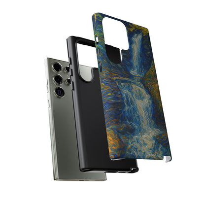 Artistic Phone Case - Waterfall Design, Unique Gift, Phone Accessory, Nature Lover, Original Artwork