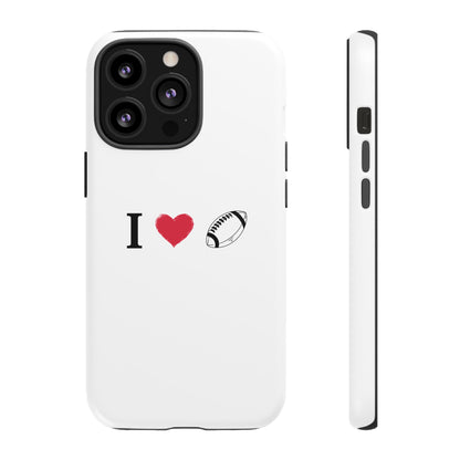 Football Love Phone Case - Tough Cases, Unique Sports Lover Gift, Personalized Cellphone Cover, Birthday Present, Sports Equipment