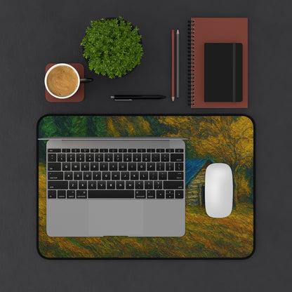 Rustic Landscape Desk Mat, Office Decor, Mouse Pad, Nature Inspired, Gift for Coworkers, Home Office Accessories