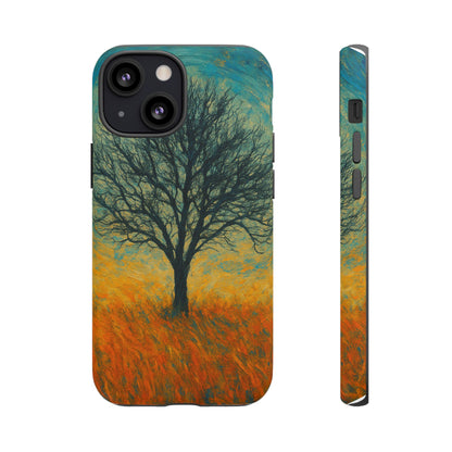 Artistic Phone Case with Tree Design, Nature Lover Gift, Unique Phone Cover, Holiday Present, Eco-friendly Tech Accessories