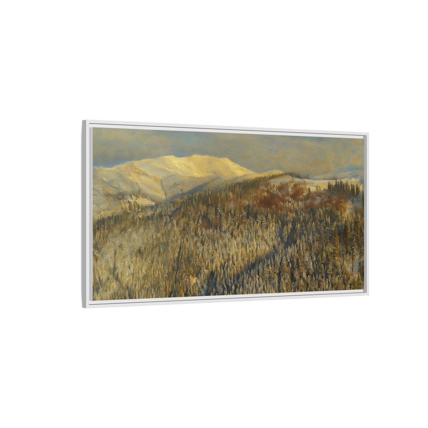 Framed Mountain Canvas Art, Perfect for Home Decor, Nature Wall Art, Gift for Nature Lovers, Cozy Atmosphere