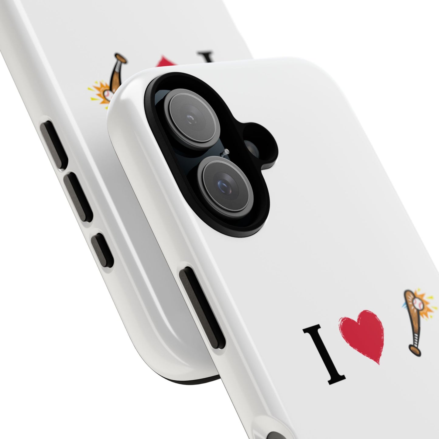 I Love Baseball Vibe Phone Case - Tough Cases for Sports Lovers, Gifts for Athletes, Fun Accessories, iPhone and Android Compatible