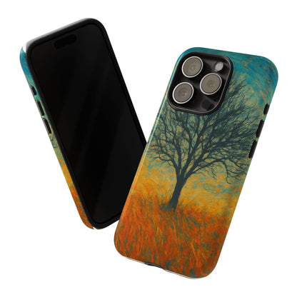 Artistic Phone Case with Tree Design, Nature Lover Gift, Unique Phone Cover, Holiday Present, Eco-friendly Tech Accessories