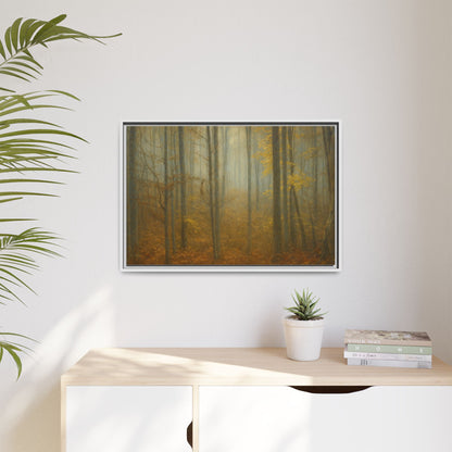 Framed Matte Canvas Art | Serenity in the Forest | Nature Wall Decor, Home Gallery, Cozy Living Room, Gift for Nature Lovers