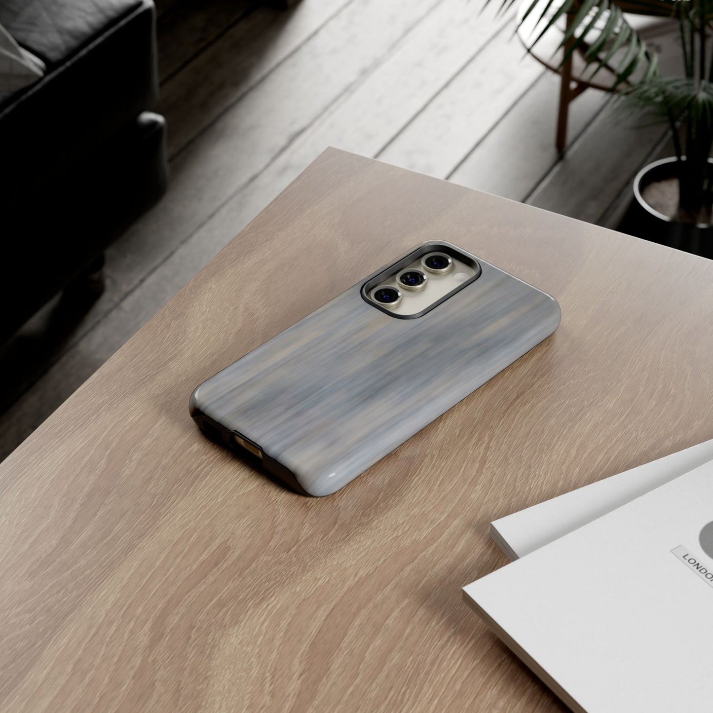 Stylish Tough Phone Case - Durable Protection with Modern Marble Design