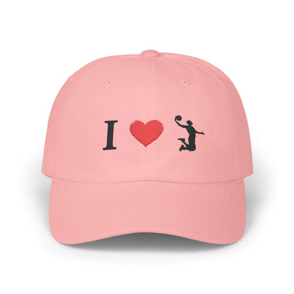 I Love Basketball Dad Cap, Casual Hat for Dads, Gift for Father's Day, Sports Lover Cap, Family Outing Accessory, Everyday Wear