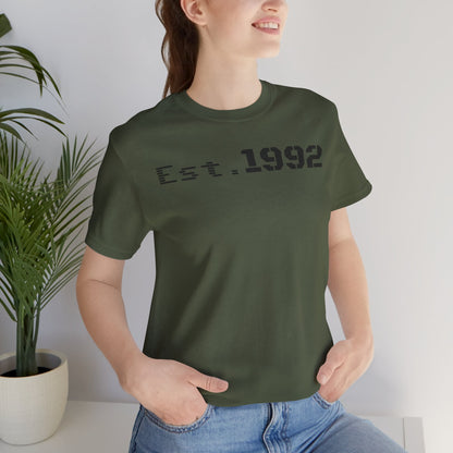 Est. 1992 Unisex Jersey Tee - Retro Birthday Gift, Casual Wear, Cool Vintage T-Shirt, Gift for Him, Gift for Her