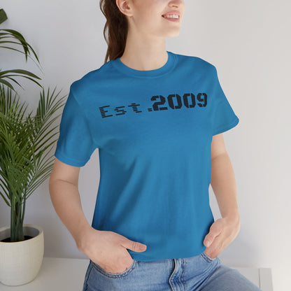 Established 2009 Unisex Tee - Casual Wear, Birthday Gift, Graduation Outfit, Anniversary Shirt, Personalized Fashion