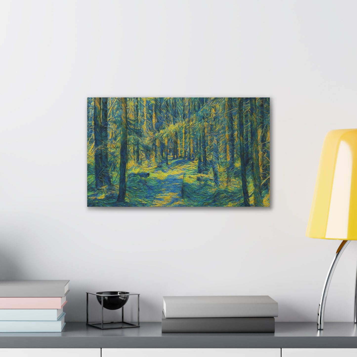Canvas Art Print, Forest Path Painting, Nature Decor, Wall Art, Gift for Nature Lovers, Home Decor Inspiration