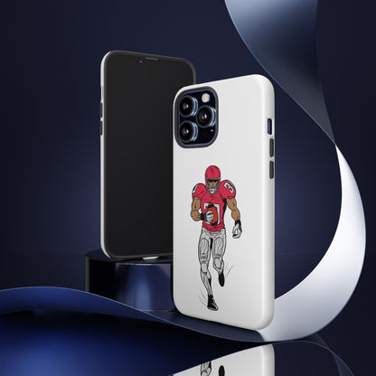 Football Player Tough Case, Sports Phone Cover, Athlete Gift, Tough Phone Case, Fall Sports, Football Lover's Accessory