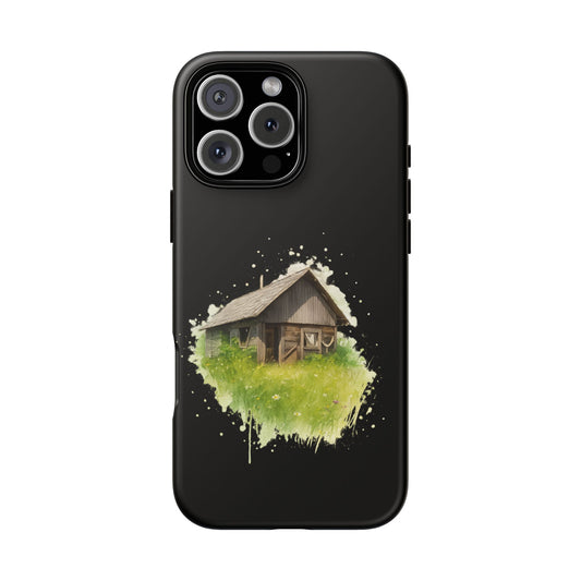 Rustic Farmhouse Phone Case, Cute Cottage Design, Tough Cases for Nature Lovers, Eco-Friendly Gift, Customizable Tech Accessories - product image