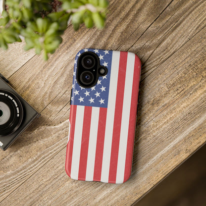 American Flag Phone Case - Patriotic Cell Cover, Tough Cases, USA Pride, Independence Day Gift, Veteran's Day, Phone Protection