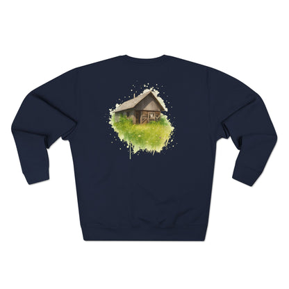Cozy Art Print Crewneck Sweatshirt: Nature Lover, Graphic Sweater, Unique Gift, Home Decor Apparel, Casual Style