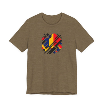 Artistic Heart Unisex Jersey Tee - Vibrant Graphic Tee, Casual Wear, Gift for Art Lovers, Birthday Surprise, Everyday Comfort