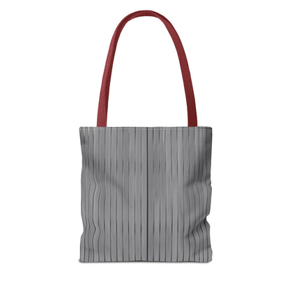 Stylish Gray Striped Tote Bag for Everyday Use
