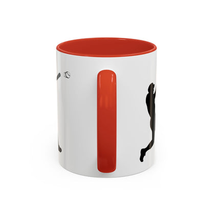 Baseball Player Accent Coffee Mug, Sports Gift, Baseball Lover Mug, Unique Coffee Cup, Personalized Sports Mug