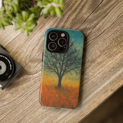 Artistic Phone Case with Tree Design, Nature Lover Gift, Unique Phone Cover, Holiday Present, Eco-friendly Tech Accessories