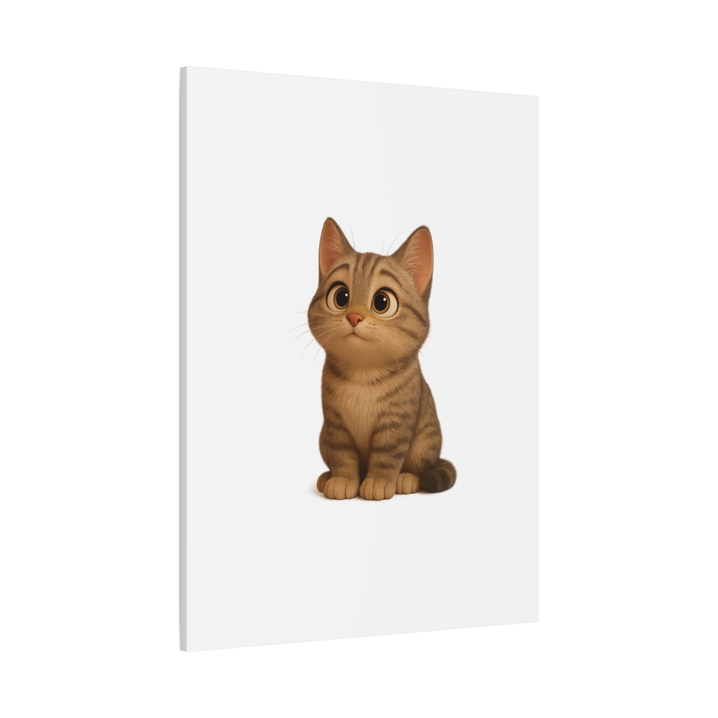 Adorable Cat Canvas Art, Cute Cat Wall Decor, Pet Lover Gift, Nursery Wall Art, Animal Print, Modern Home Decor