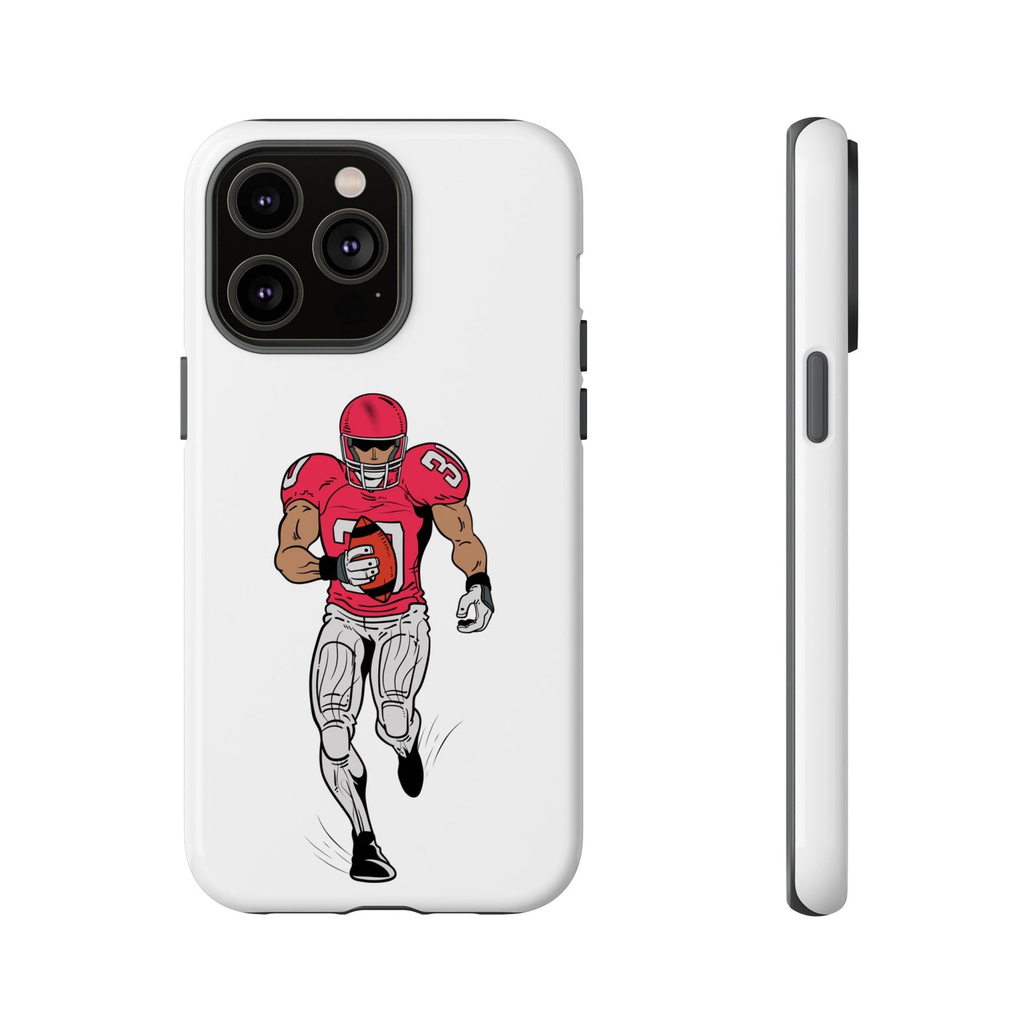 Football Player Tough Case, Sports Phone Cover, Athlete Gift, Tough Phone Case, Fall Sports, Football Lover's Accessory