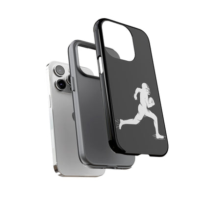 Football Player Phone Case, Tough Cases, Sports Phone Cover, Gift for Athletes, iPhone & Samsung Accessories, Running Player Design
