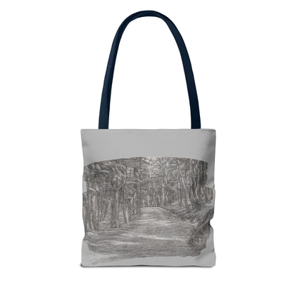 Scenic Path Tote Bag, Reversible Tote, Eco-Friendly Shopper, Outdoor Adventure Bag, Gift for Nature Lovers, Stylish Carryall