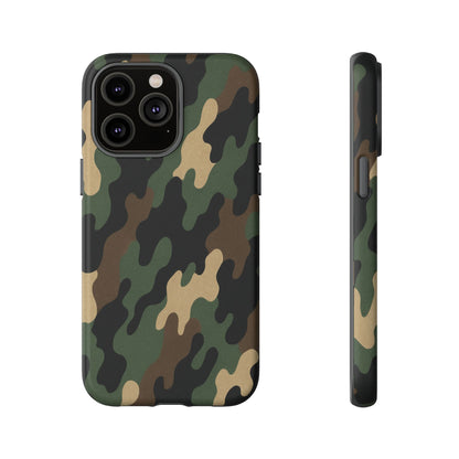 Camouflage Phone Case, Tough Cases, Military Style, Unique Phone Accessories, Gift for Him, Durable Phone Cover