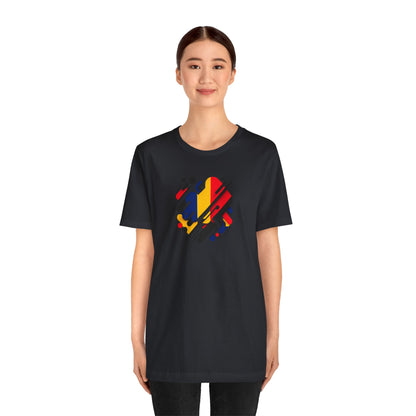 Artistic Heart Unisex Jersey Tee - Vibrant Graphic Tee, Casual Wear, Gift for Art Lovers, Birthday Surprise, Everyday Comfort