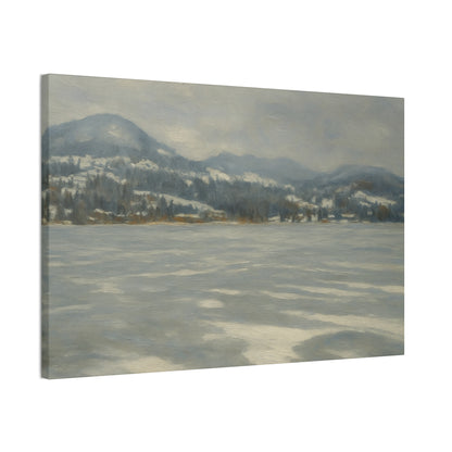 Serene Winter Landscape Canvas