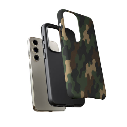 Camouflage Phone Case, Tough Cases, Military Style, Unique Phone Accessories, Gift for Him, Durable Phone Cover