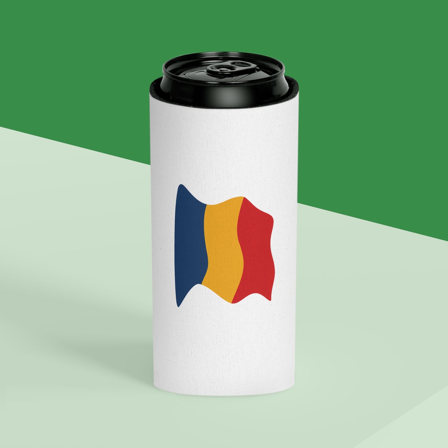 Romania Flag Can Cooler - Fun Drink Insulator, Perfect for Parties, BBQs, Sporting Events, Patriotic Celebrations, Golf Outings