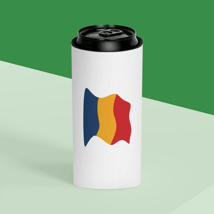 Romania Flag Can Cooler - Fun Drink Insulator, Perfect for Parties, BBQs, Sporting Events, Patriotic Celebrations, Golf Outings