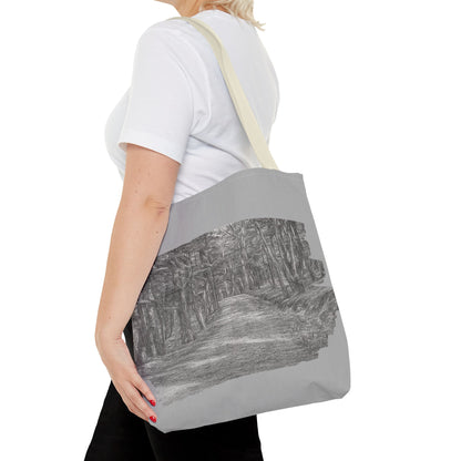 Scenic Path Tote Bag, Reversible Tote, Eco-Friendly Shopper, Outdoor Adventure Bag, Gift for Nature Lovers, Stylish Carryall