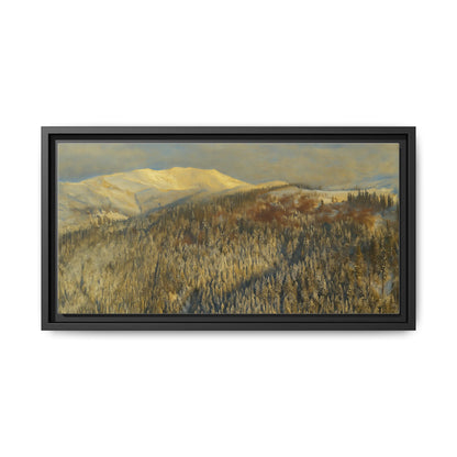 Framed Mountain Canvas Art, Perfect for Home Decor, Nature Wall Art, Gift for Nature Lovers, Cozy Atmosphere