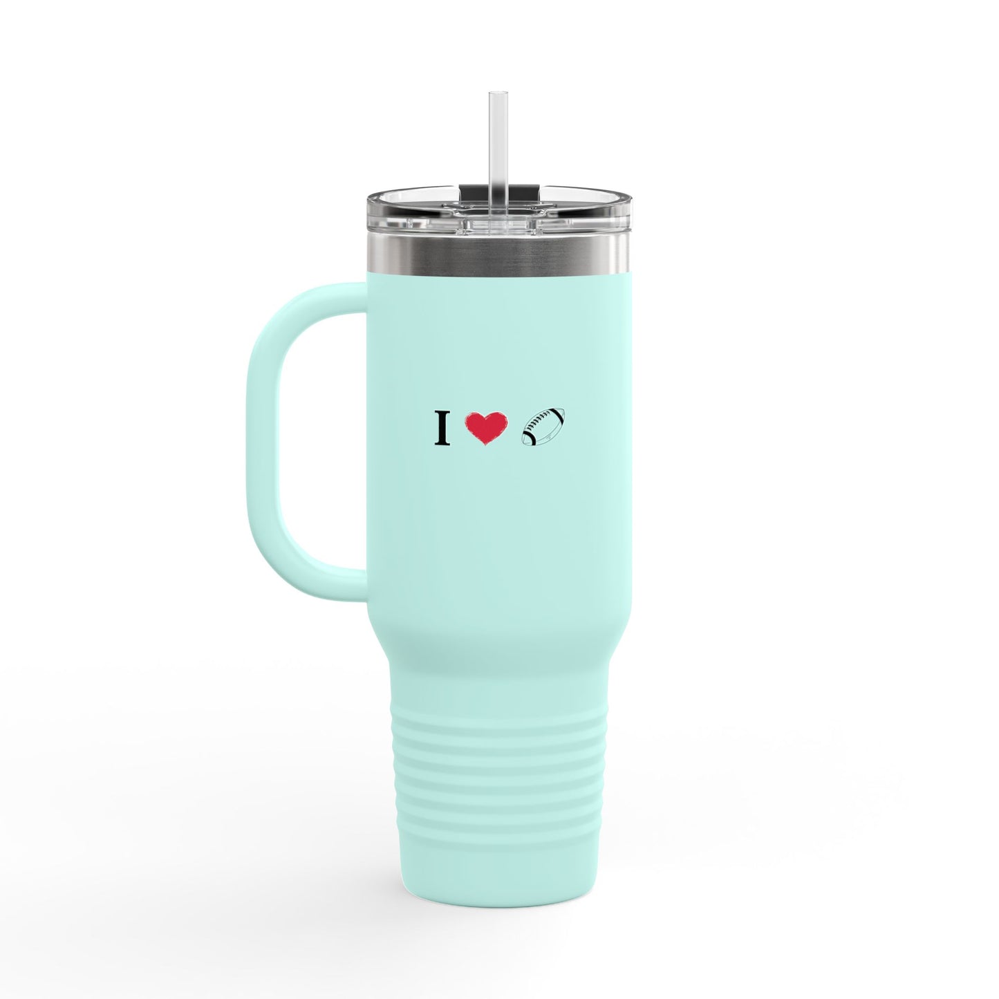 I Love Football Insulated Travel Mug, 40oz - Perfect For Writers, Students, Teachers | Funny Gift | Travel Coffee Mug | Stylish Tumbler | [...]