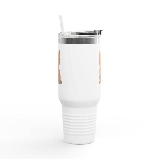 Cute Cat Insulated Travel Mug, Perfect for Pet Lovers, 40oz Coffee Cup, Travel Tumbler, Gift for Cat Lovers, Customizable Mug