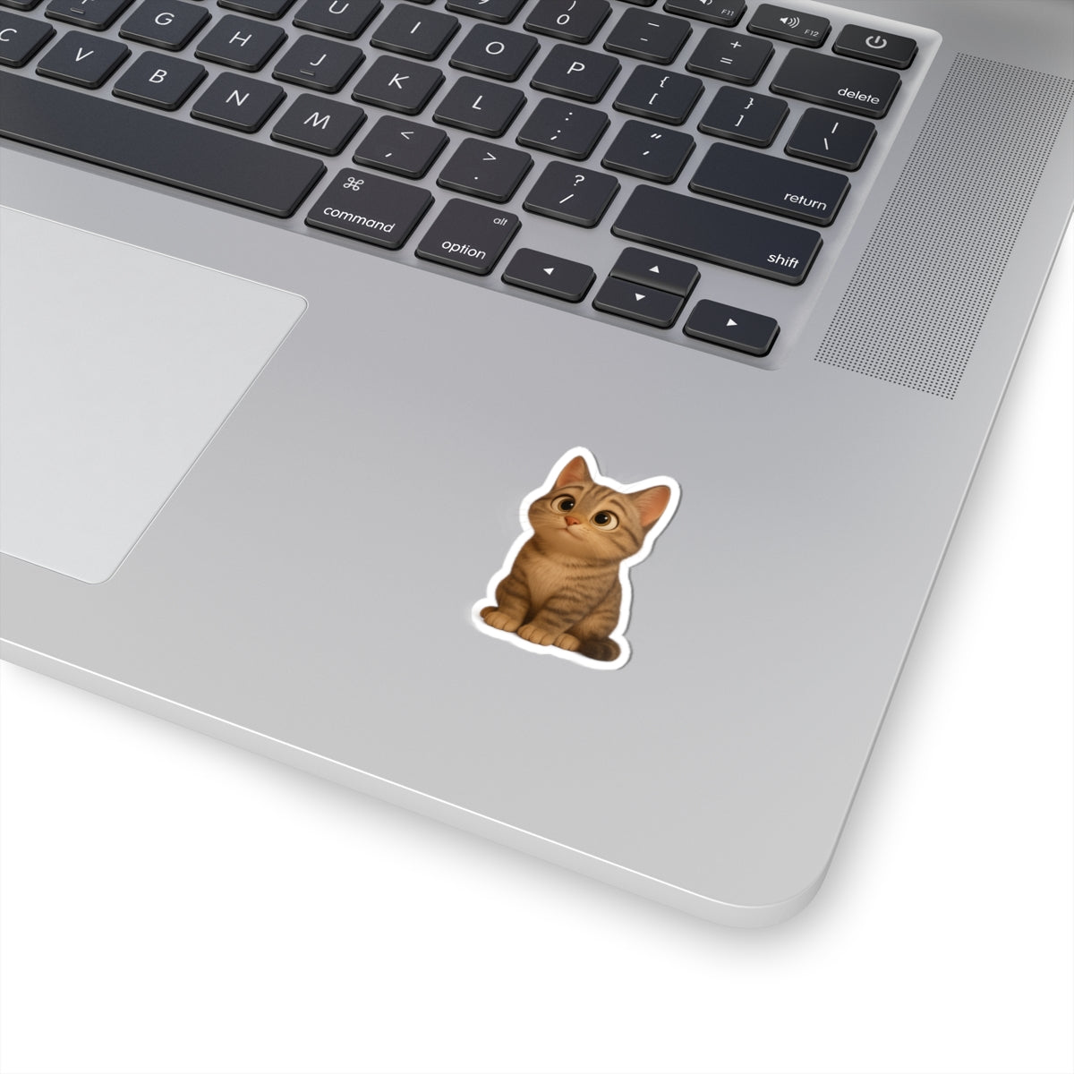 Adorable Cat Kiss-Cut Stickers, Cute Cat Decor, Pet Lover Gifts, Laptop Stickers, Kids' Room Decor