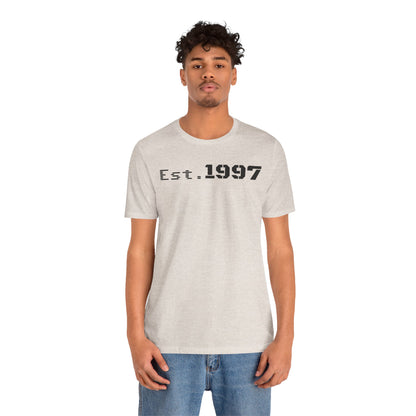 Vintage Est. 1997 Unisex Tee, Gift for Birthdays, Celebrations, Casual Wear, Retro Fashion, Cool Graphic T-Shirt
