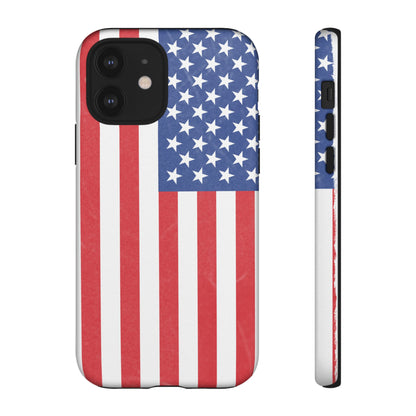 Patriotic Phone Case - Tough Cases for Veterans, USA Lovers, Independence Day, Memorial Day, Flag Design