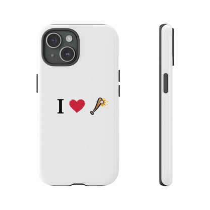 I Love Baseball Vibe Phone Case - Tough Cases for Sports Lovers, Gifts for Athletes, Fun Accessories, iPhone and Android Compatible